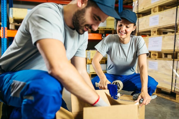 retail warehouse workers
